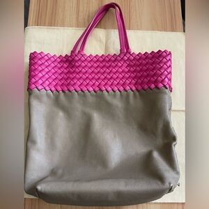 Bottega Veneta woven 2 tone bag